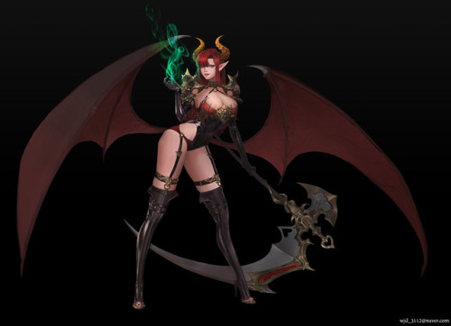 Succubus  Yeonjung Park www.artstation.com/artwork/XBGr8a