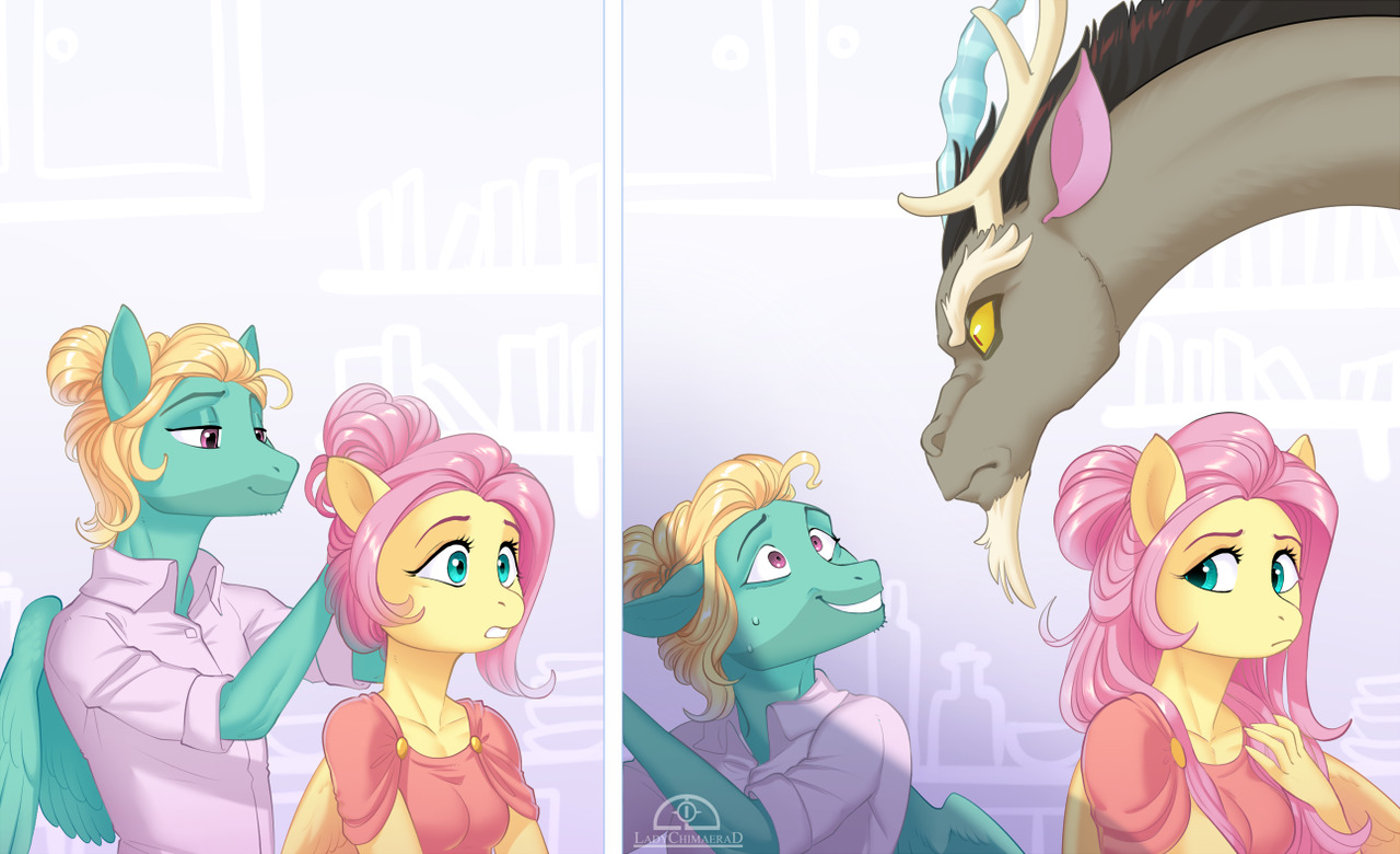 ladychimaera-d:trying to show your sister how good you with  making hairstylesfinding