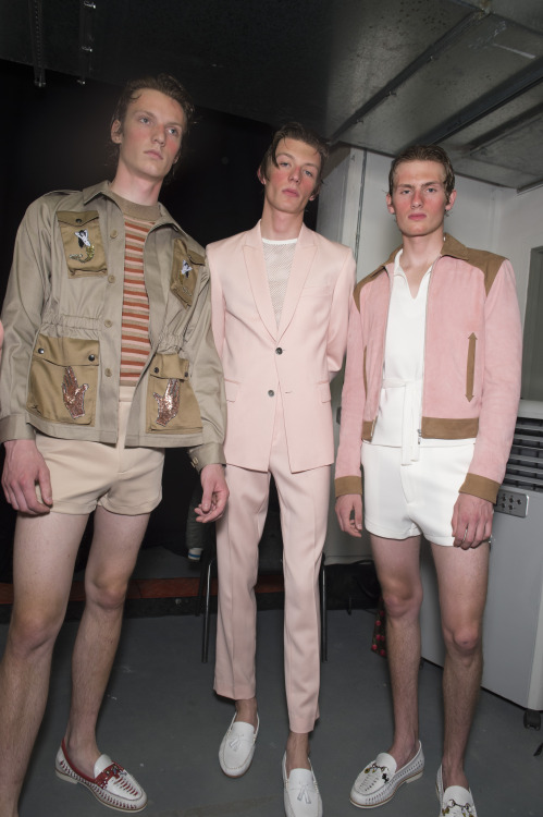 Backstage at London Collections Men - Topman Design SS17