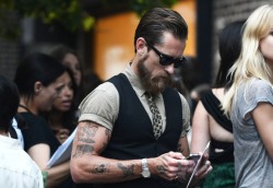 Oh Lord! Beard and tats.