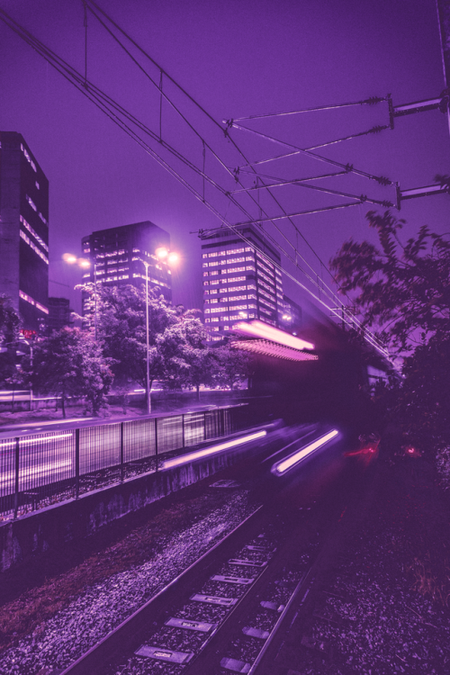 Aesthetic Train Tracks At Night - img-vip