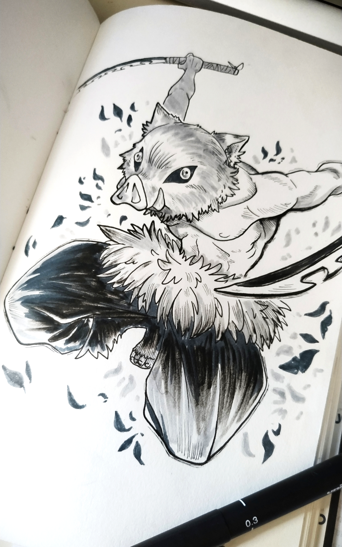 gabitzart:   Inktober day 2 - That feral boy  