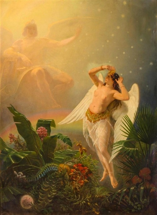 silenceformysoul:Emanuel Gottlieb Leutze (1816-1868) - Paradise And The Peri
