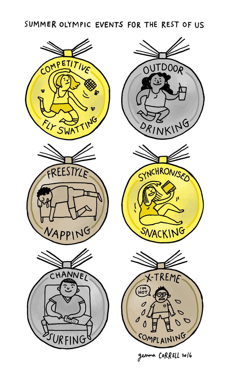 thenib:  Summer Olympic Events For the Rest of Us, from Gemma Correll 