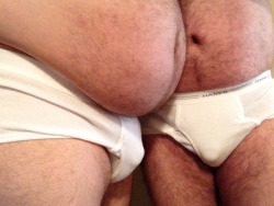 Baterbear:  Got My Boy To Wear Some Hanes Briefs Today.   Bear And Cub In Tighty