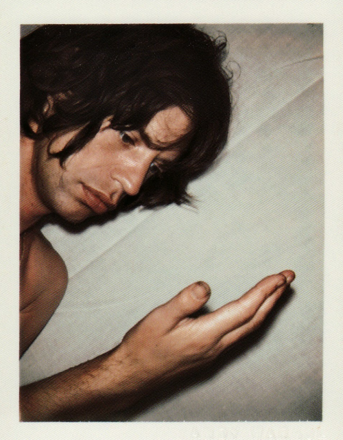 modernrocknrollworld: Andy Warhol’s Polaroid Pic of Mick