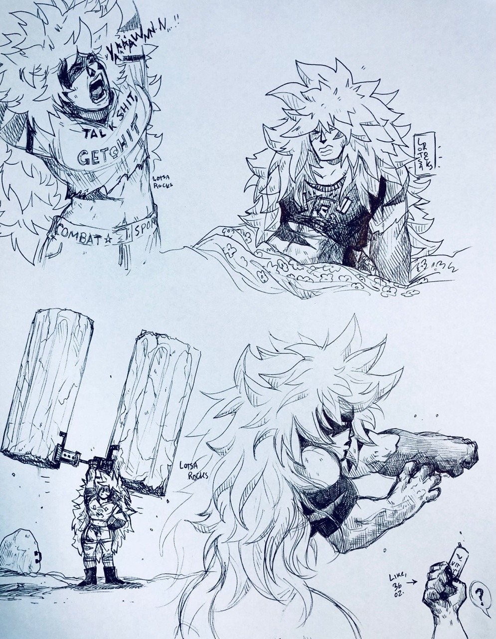 lotsarocks:  Sketches from work :3 