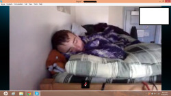 fallingslowlyinlove:  This is what our Skype naps look like. Why you so cute Ryan?  ~Ricky 