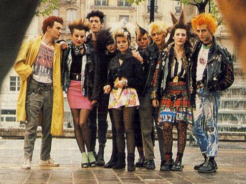 theunderestimator: Vive le punk: early `80s French punks (via) For early `80s German punks, press 1. For early `80s Italian punks, press 2. For early `80s UK punks, press 3. For early `80s Greek punks, please hold… 