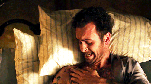 sarcasmcloud:“Everything okay?”“He’s not healing quite as fast as we thought.” - Preacher s03e03
