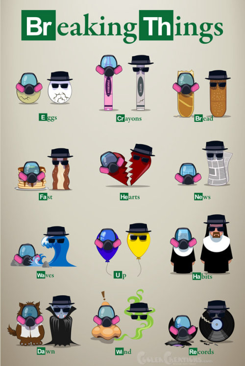 breakingbadfriends:  Breaking Things by Adam Hastings / Behance