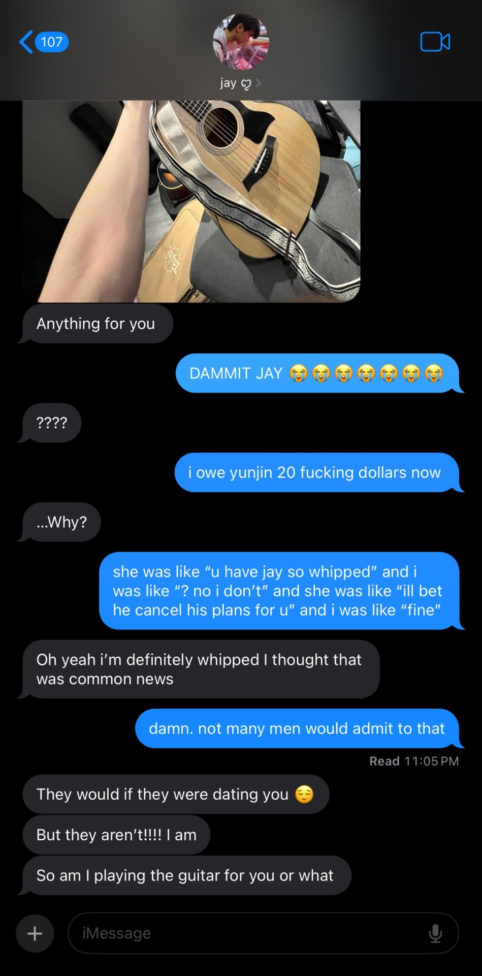 Texting Boyfriend!jay Park