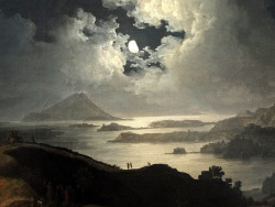 Pierre-Jacques Volaire.â An Eruption Of Vesuvius By Moonlight.â 1744.