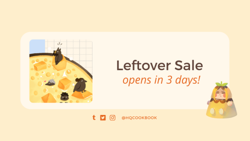  3 DAYS LEFT TO LEFTOVERSThree days before our leftover sales open on the 5th of April! If you misse