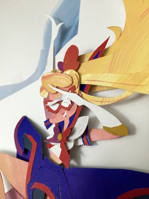 annamariacoppi:Finished that Sailor V paper craft I’ve been working on and off on! I kind of want to add Artemis now…