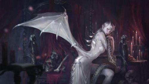 white demon  To ryong www.artstation.com/artwork/nq5zr