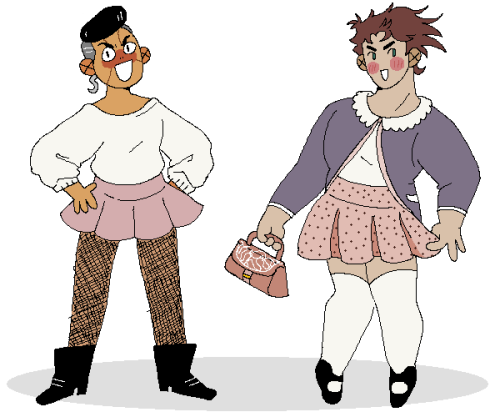 umbrellarts:finishing up the outfit request w/ some jojo babes