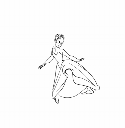 Dancer, animated sketch