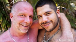 monstercub:   Brand new at Monstercub.com   “My Horny Stepdad pt.3”  Lanz Adams and Russ Rodgers.  As you guys may already know, Russ is my horny step dad. He caught me jerking off a few months ago and we manage to play every now and then. He knows