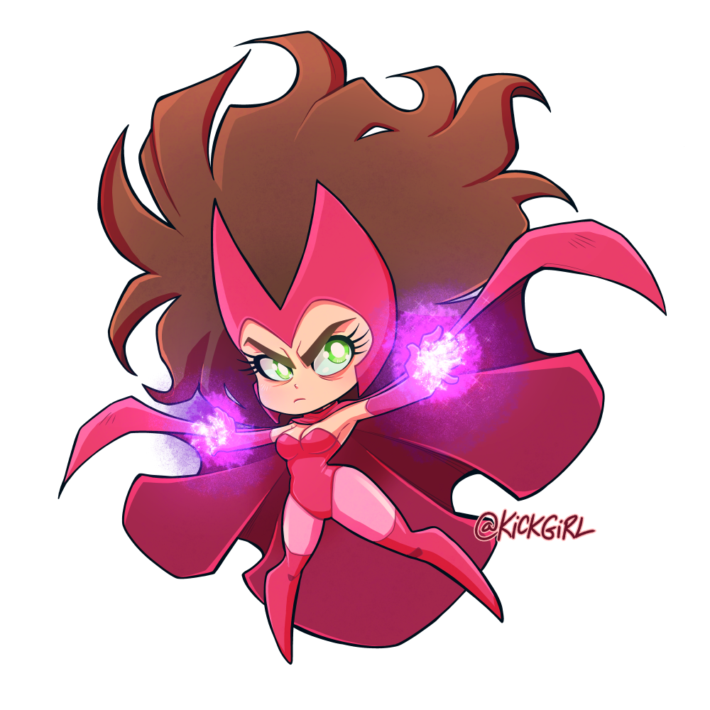 WANDA!!!! <3 (i kinda feel like rewatching Wandavision again) i also put her on my Redbubble store just for funsies