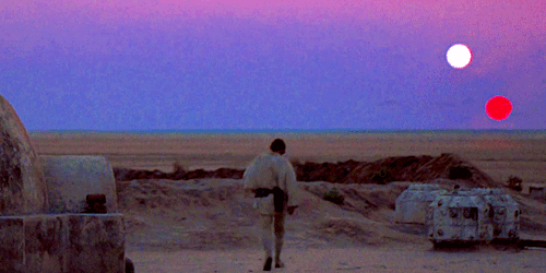 Porn photo lukemara:Tatooine + Binary Sunset