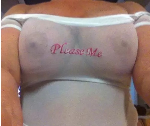 Porn photo arealwife:  The wifes top says it all “"she