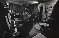 themaninthegreenshirt:Thelonious Monk and his Town Hall band in rehearsal, February 1959 by W. Eugene Smith