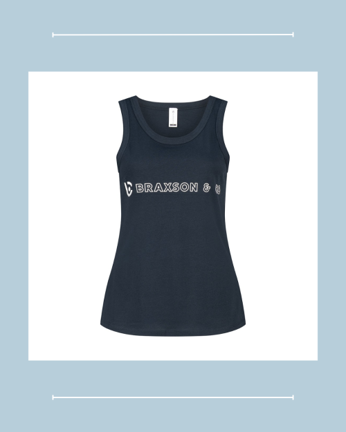 Our Women's Everyday Cotton Singlet Is Casual, Cool And Comfy. Available In Navy And Black.