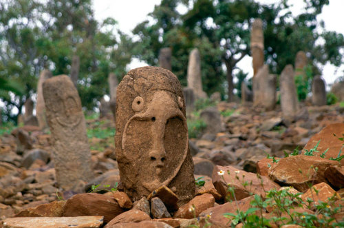 The stelae field at Tutu Fella, Ethiopia, is a 9th-14th century graveyard filled with one hundred an