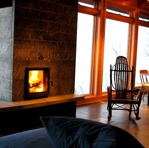 Minneapolis Rustic Living RoomAn Illustration Of A Medium-sized, Enclosed Living Room With A Light Wood