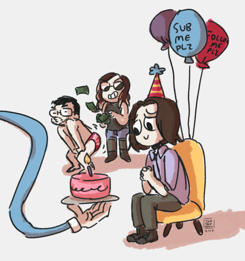Drawing from my Draw Stream! Happy birthday Jon! And congrats on that sub button! (Also, chat wanted