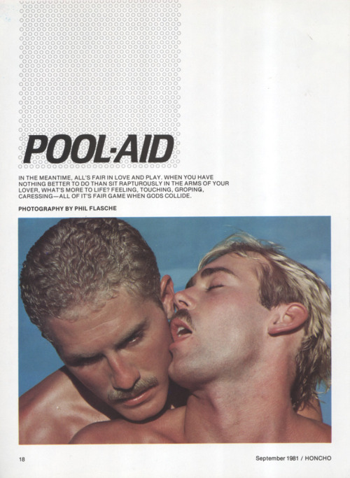 From HONCHO magazine (Sept 1981)Photo story called “Pool Aid”photo by Phil Flasche