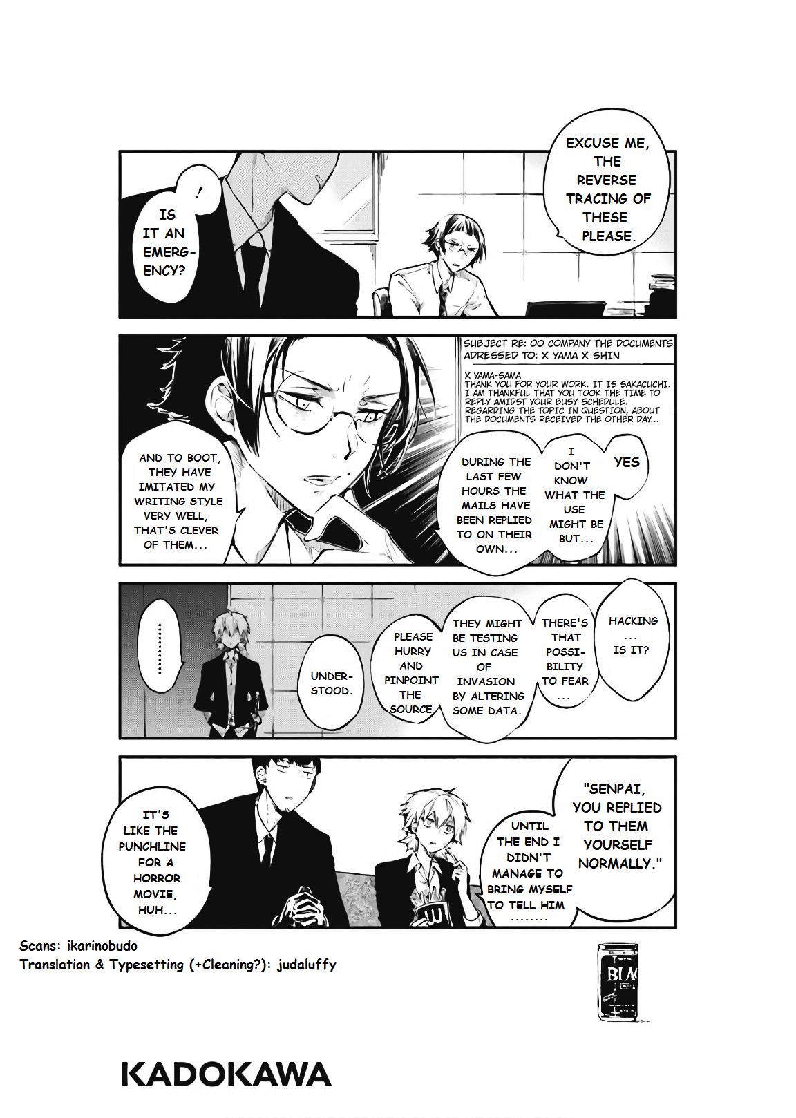 Platonic With A Capital P — Bungou Stray Dogs Vol. 16 Omake (Eng.  Translation)...