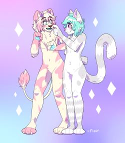 fleurfurr:Couples commission on twitter~Commission info here!~Follow me on twitter!    Dorbs &lt;3