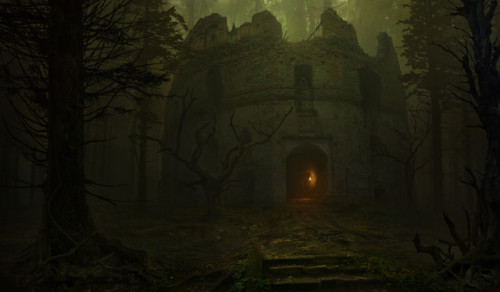 therealvagabird: Entrance – by Yuri Hill “I’ve not grown tired of wandering, Just wandering here. It’s like staying in one place; Another haunt, another night, A redder daybreak after another fight.” —Vagabird 