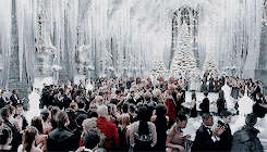 lunalovelight:  The Yule Ball is a tradition of the Triwizard Tournament. It is a formal dance held on Christmas night of a tournament year, and is opened by the tournament champions and their partners. At Hogwarts, where the Yule Ball was held