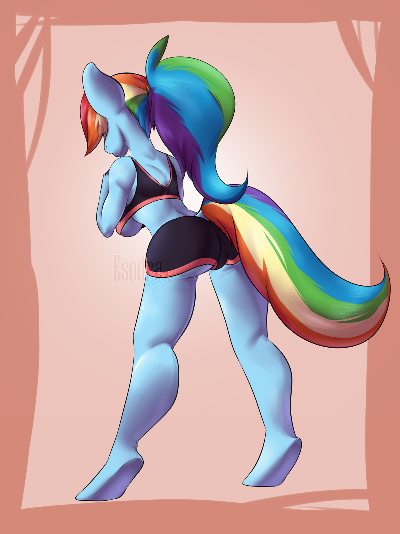 lewdsodra:  After Workout Rainbow Dash after workout ! Nude, Futa and Clothed version! 