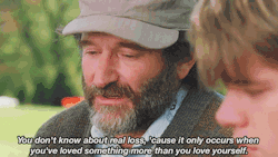 thegoldstandardlife:  mydemisee:  Good Will Hunting 1997   One of the movies thats shaped me, abd I have that man who Ive never met to thank for it.