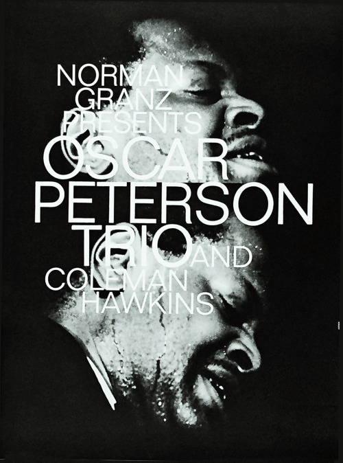Günther Kieser, concert poster„Oscar Peterson Trio“, 1967. Collection Friedrich Friedl.Exhibit museu
