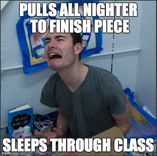 hopeless-wandering-to-hogwarts:Art Student Meme