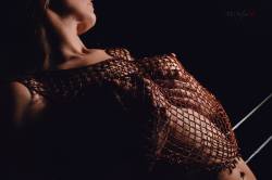 manchestersylph:  The Sylph No 260 - Caught In The Net…..but the nipples break free!! :-)Sylph x