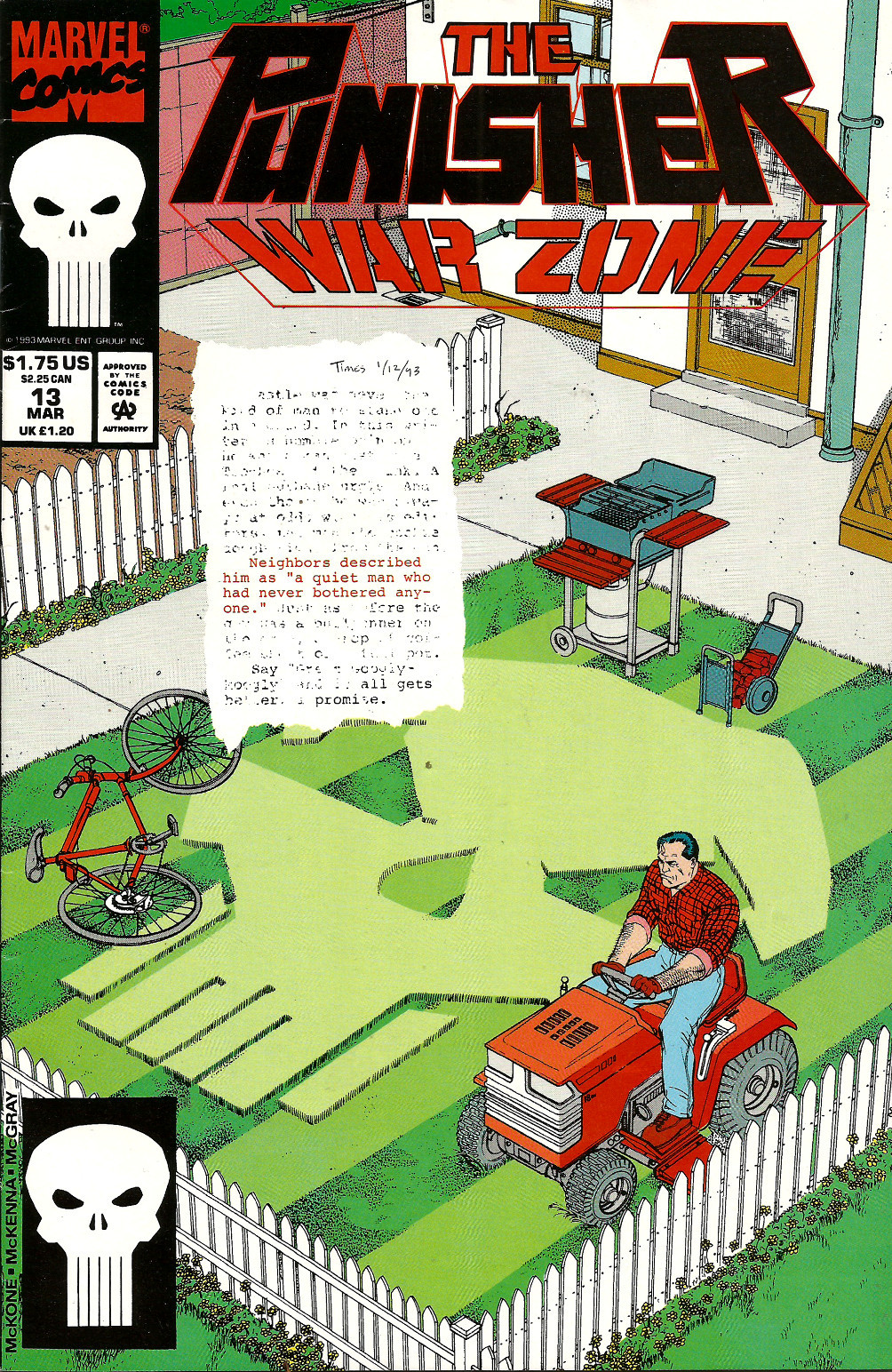 The Punisher: War Zone No. 13 (Marvel Comics, 1993). Written by Abnett and Lanning.