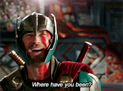 eammod: sexualthorientation:  thor: *just catching up with my friend from work* loki: *war flashbacks*  x  &gt;:y  Still one of the best scenes in movie history for me &gt;:p