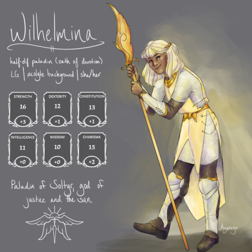 thewanderingcotabus: azaisya: my half-elf paladin! she’s a sweetheart who’s just trying 