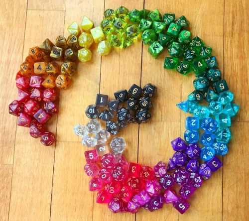 battlecrazed-axe-mage: It’s time for a very special giveaway! I’ve often gotten asks, while running this blog, from people who don’t yet have their own first set of dice. Every time, it’s difficult not to ask for their address and favorite color