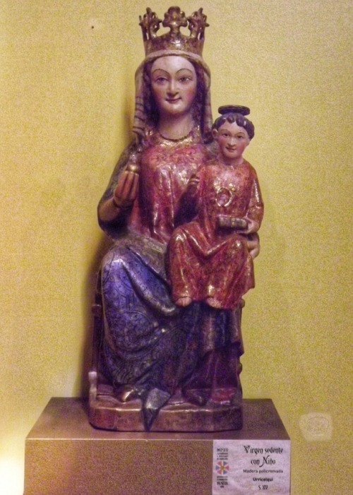 Virgen Sedente con Niño, Siglo Xii, Museo, catedral de Pamplona, 2011.Advent Calendar Day 21.