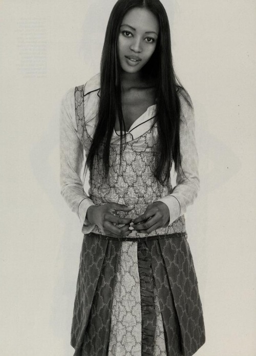 spring2000:  vogue italia january 2002 “portraits” naomi campbell photographed by s