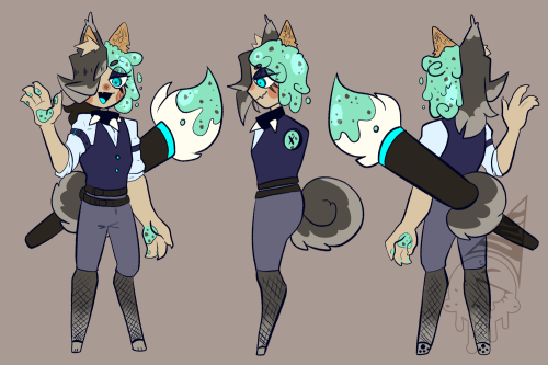 Redesigned my Mascot/Sona!! >w<He is now a laid back dog deity that travels around dimensions 