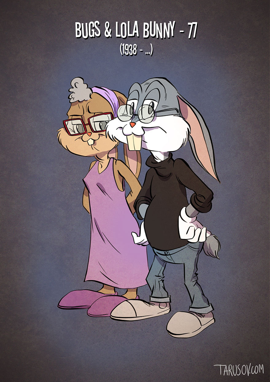 boredpanda:    If Cartoon Characters Looked Their Age   