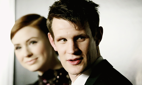 farewell-raggedy-man:  Matt Smith & Karen Gillan arrive at the screening of “Oculus” (April 3, 2014) 